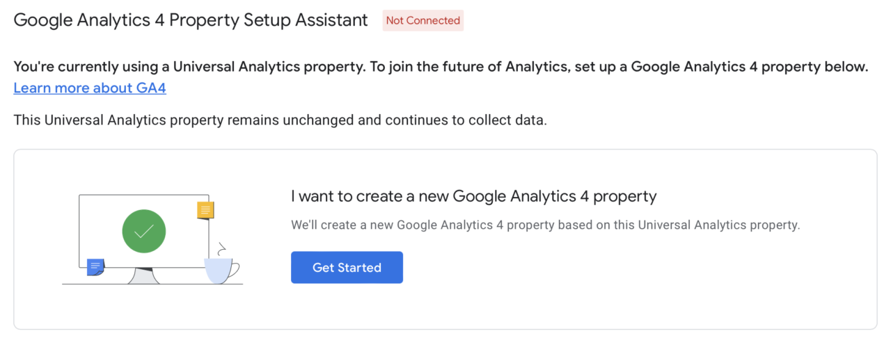 Google Analytics 4 Property Setup Assistant